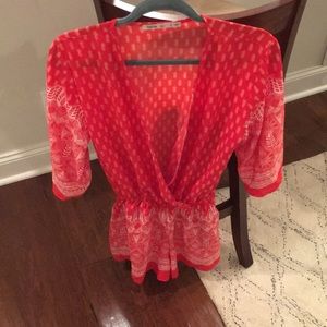 Fraiche By J Red Dress size Small